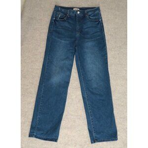 C'EST TOI Black Label Jeans High Rise Distressed Straight Leg Denim Women's 9/28